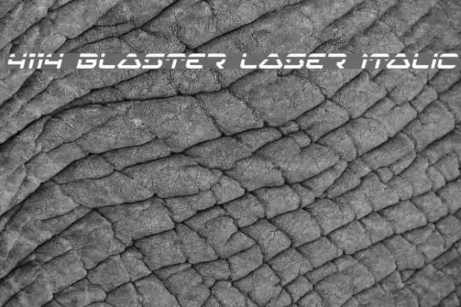 4114 Blaster Laser Italic Font examples
