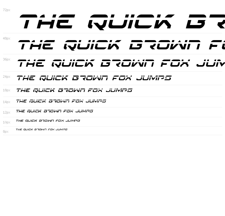 4114 Blaster Laser Italic Waterfall