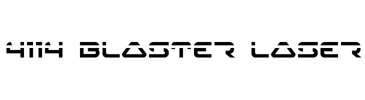 4114 Blaster Laser  Frei Schriftart Herunterladen