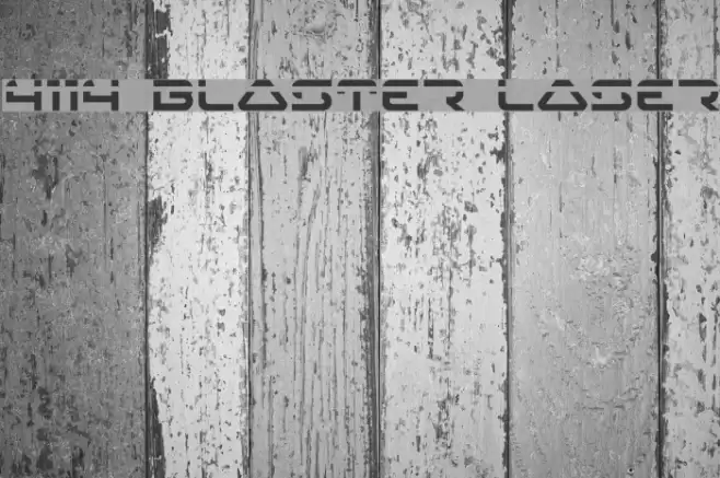 4114 Blaster Laser Font examples