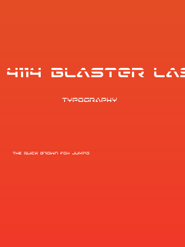 4114 Blaster Laser Poster