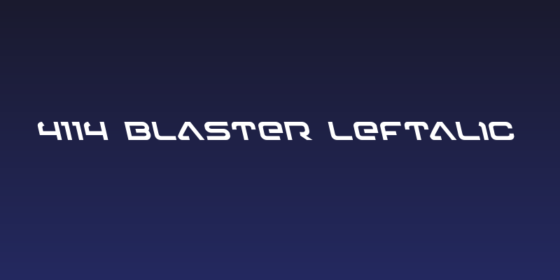 4114 Blaster Leftalic Social Header