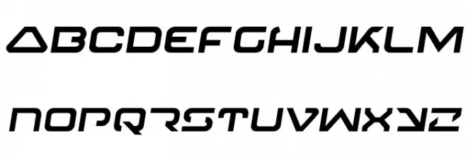 4114 Blaster Semi-Italic 字体 小写