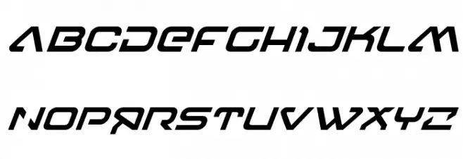 4114 Blaster Super-Italic خط أحرف كبيرة
