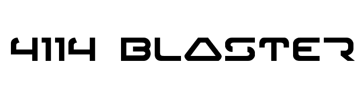 4114 Blaster Font