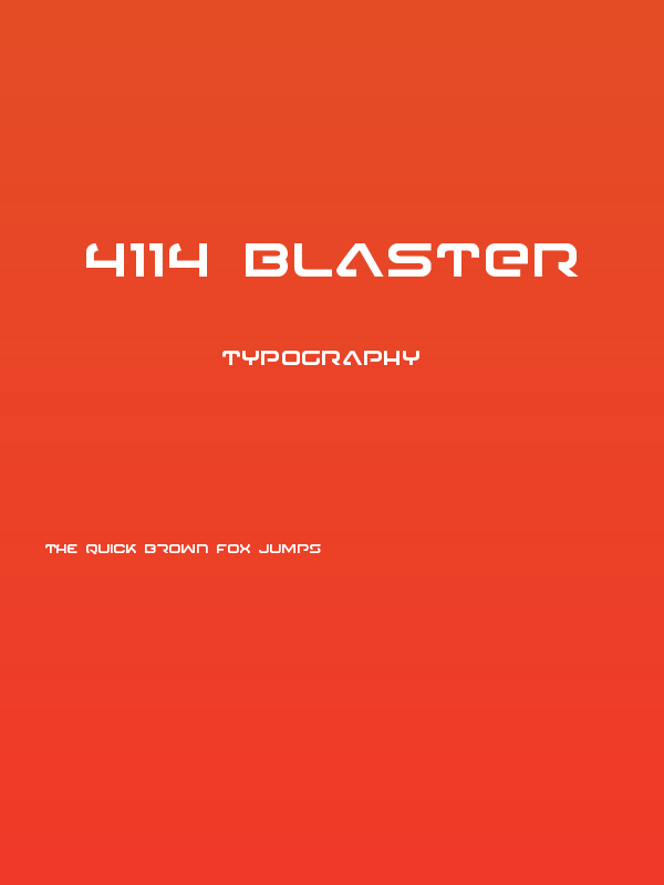 4114 Blaster Poster
