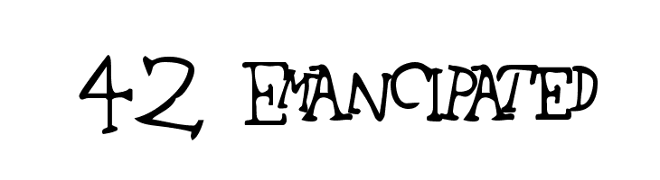 42 Emancipated Font