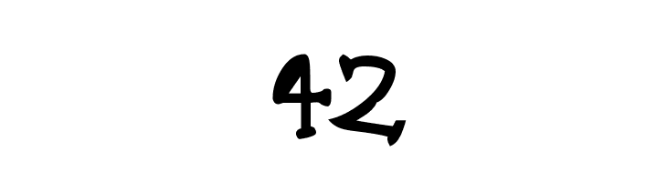 42 Шрифта