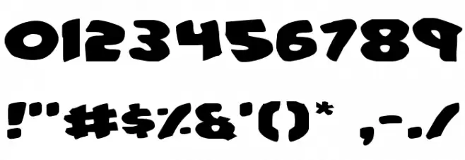 #44 Font Expanded Font Alte caractere