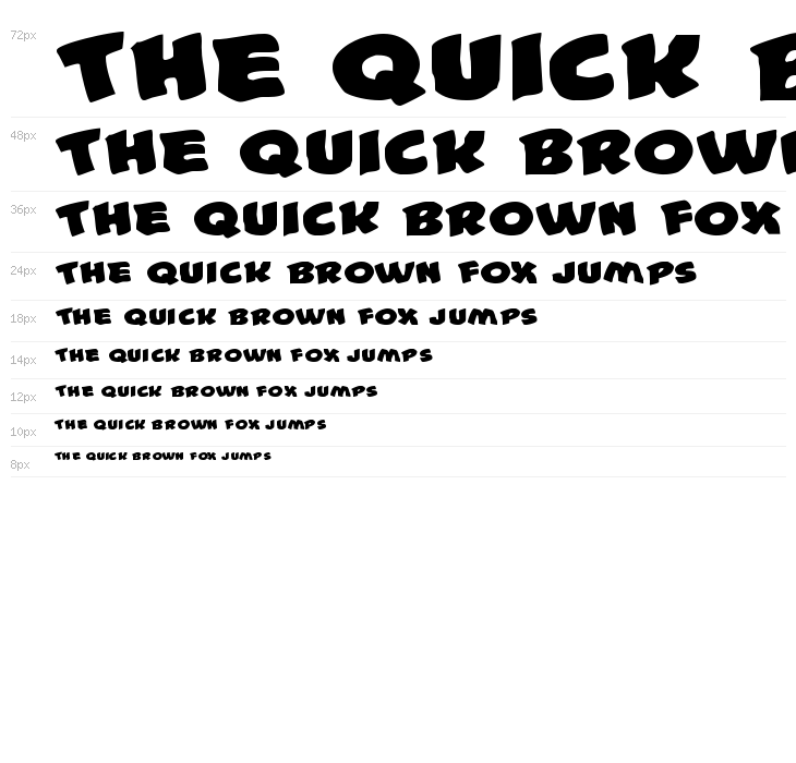 #44 Font Expanded Waterfall