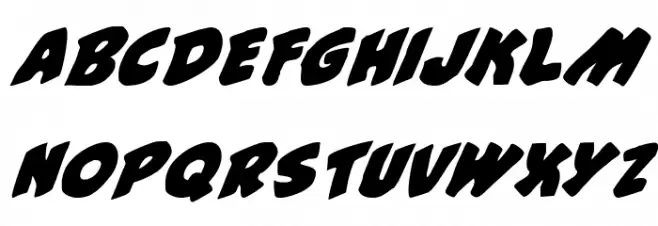 #44 Font Italic خط أحرف كبيرة