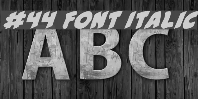 #44 Font Italic Polices examples