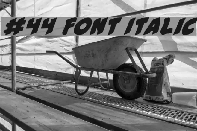 #44 Font Italic Polices examples