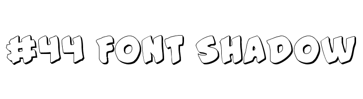 #44 Font Shadow Шрифта