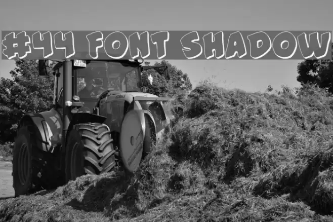 #44 Font Shadow Font examples