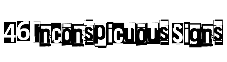 46 Inconspicuous Signs  免费字体下载