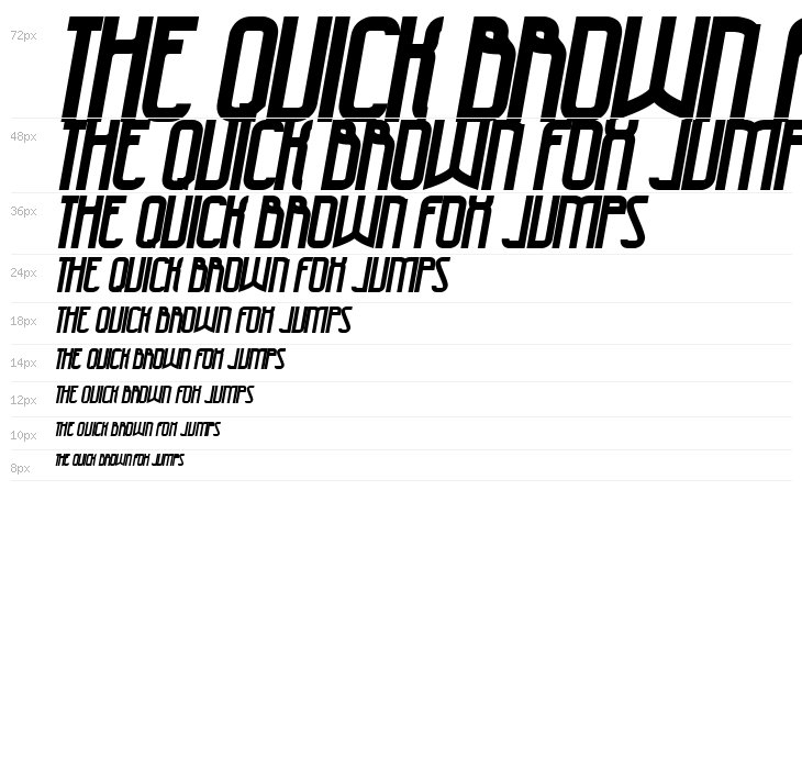 47 Bold Italic Waterfall