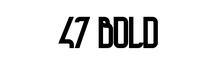 47 Bold Font