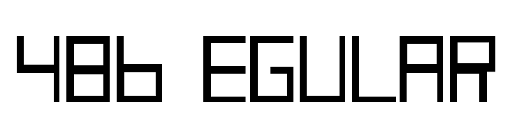 486 Regular Font