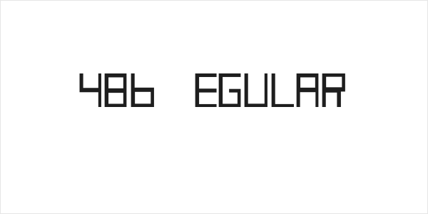 486 Regular Logo