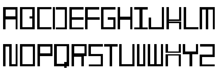 486 Regular Font LOWERCASE