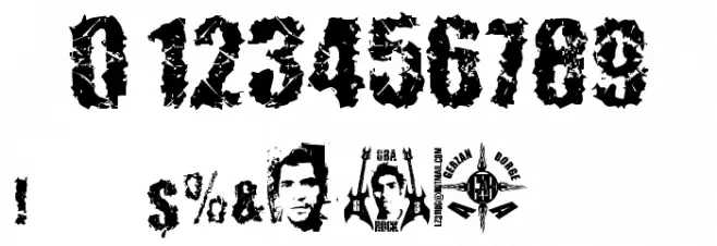 48ver lost Font Alte caractere