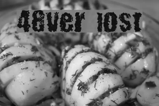 48ver lost Font examples