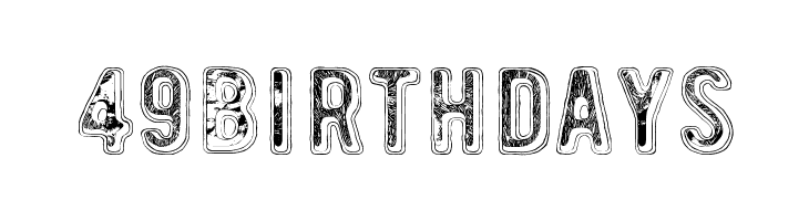 49 birthdays  Fuentes Gratis Descargar