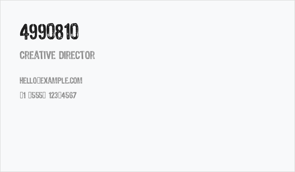 4990810 Business Card