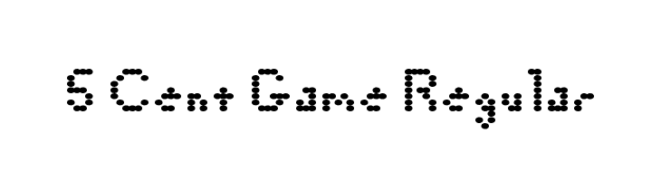 5 Cent Game Regular Font