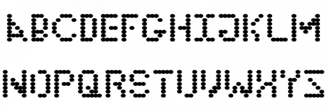 5 Cent Game Regular Font Litere mari
