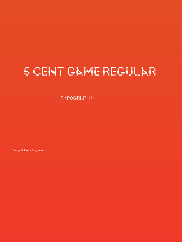 5 Cent Game Regular Poster