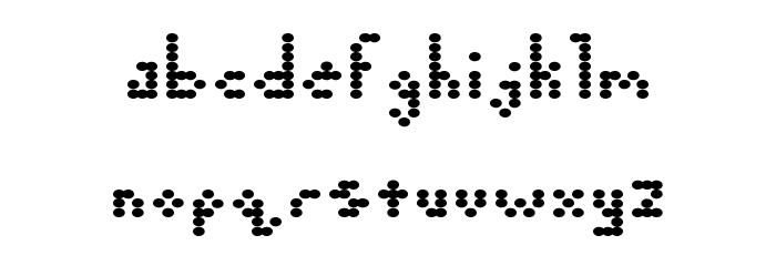 5 Cent Game Regular Font LOWERCASE