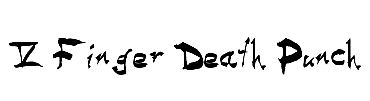 5 Finger Death Punch Font