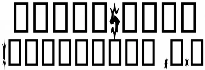 5 Fingered Goth SWTrial Font OTHER CHARS