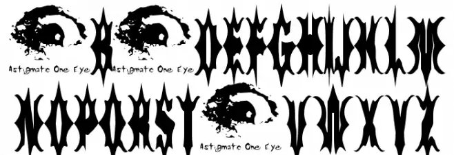 5 Fingered Goth SWTrial Caratteri MINUSCOLO