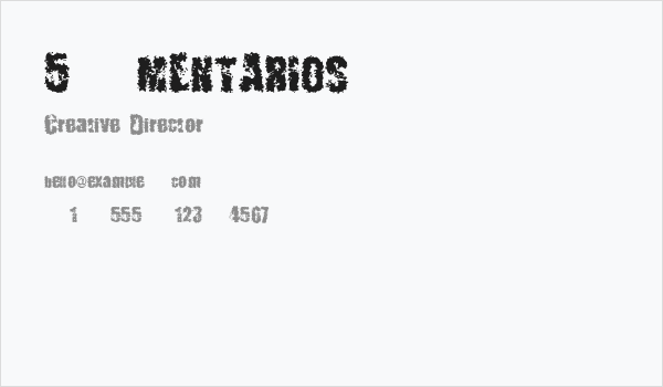 5+MENTARIOS Business Card