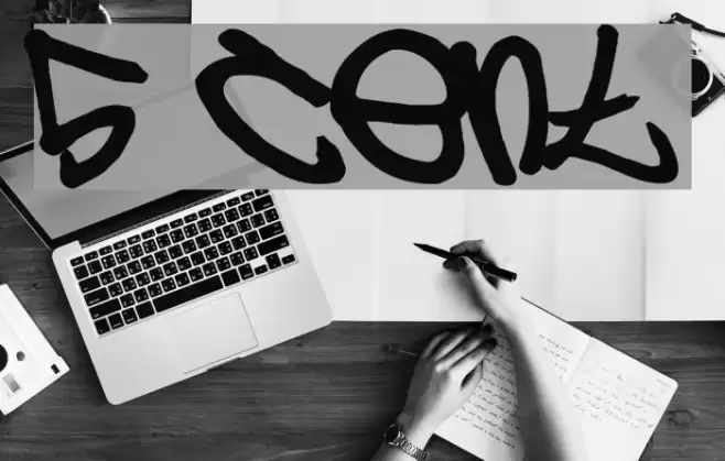 5 cent Font examples