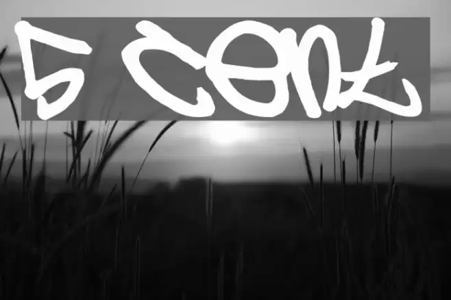 5 cent Font examples