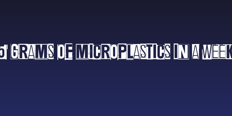 5 grams of microplastics in a week Social Header