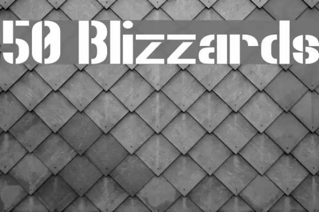 50 Blizzards Font examples