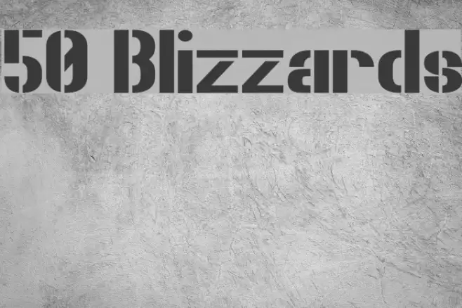 50 Blizzards Font examples