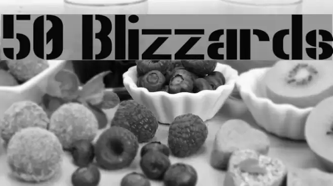 50 Blizzards Font examples