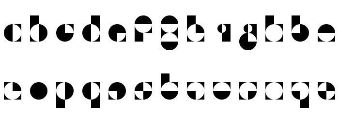 50/fifty Regular Font LOWERCASE