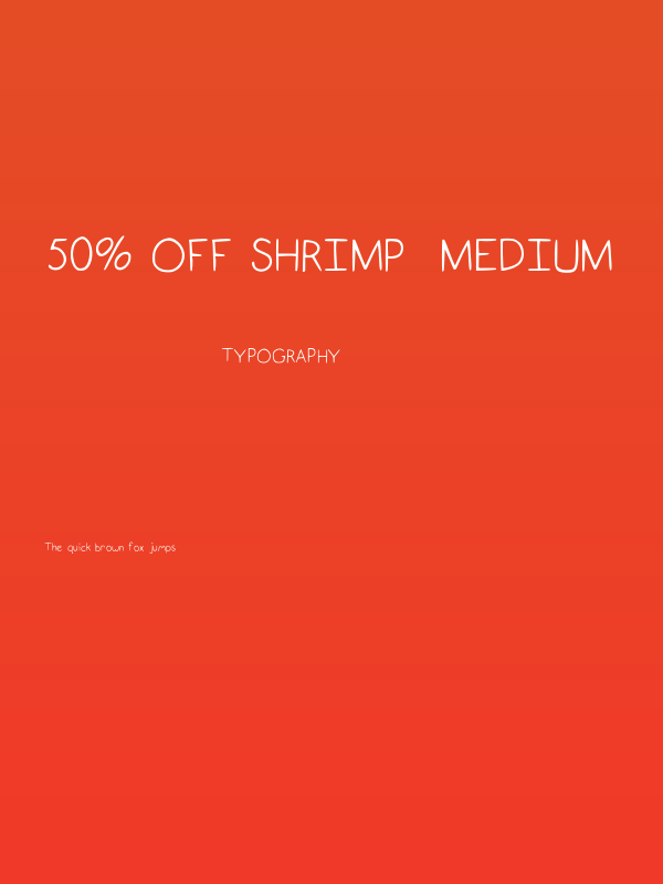50% off Shrimp  Medium Poster