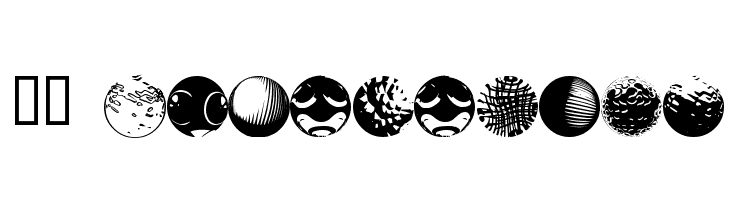 52 Sphereoids Шрифта