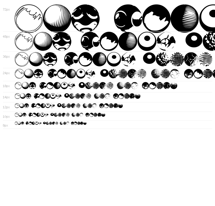 52 Sphereoids Waterfall