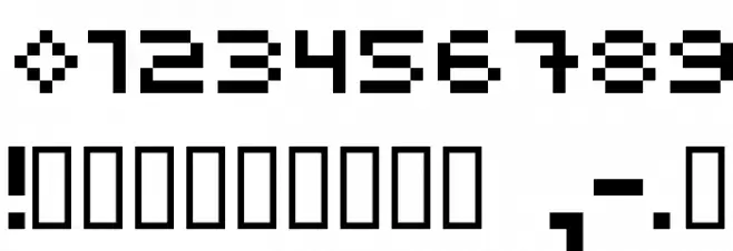 525square Font OTHER CHARS