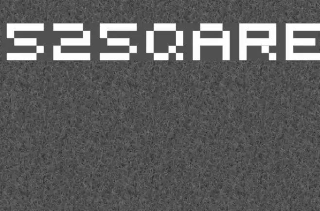 525square Font examples