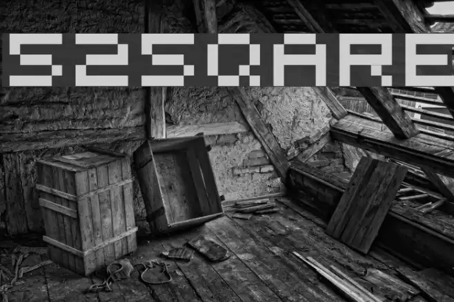 525square Font examples